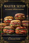 Master Setup 379 sandwich recipes digital cookbook cover